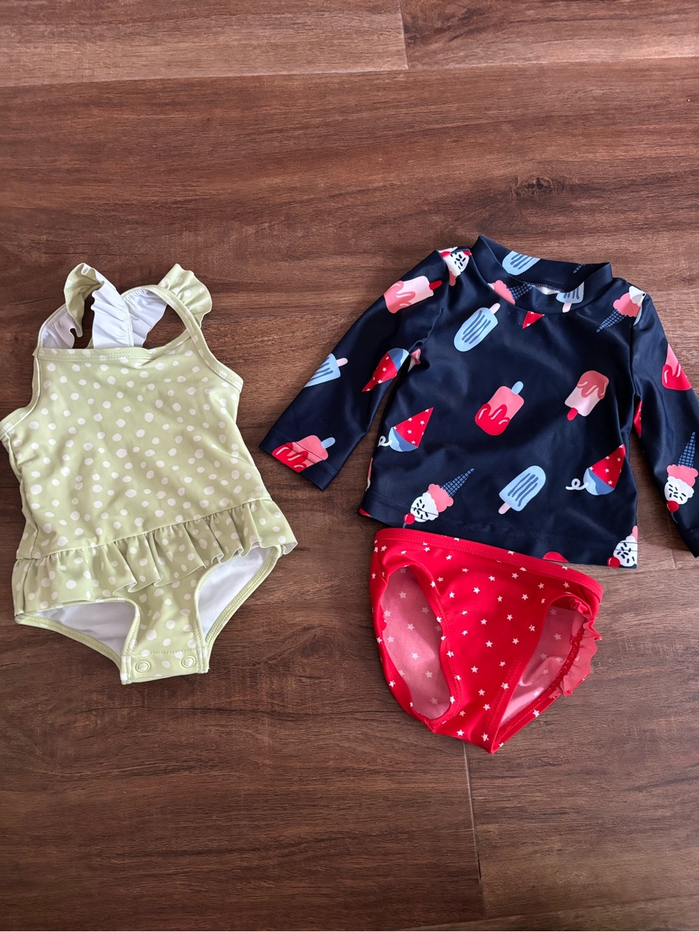 Carter’s 0-3 Month Baby Girl Swimsuit Bundle